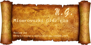 Miserovszki Glória névjegykártya